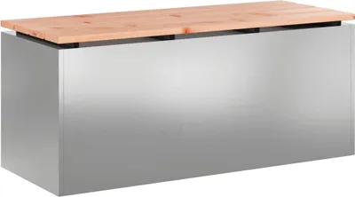Produktbild von vidaXL Gartenbank Verzinkter Stahl 100 x 40 x 43 cm