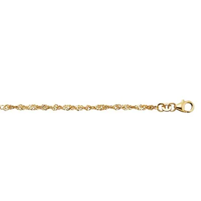 Produktbild von Kette Singapur 2,20 mm 333/- Gelbgold 45 cm