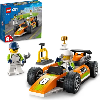 Produktbild von LEGO 60322 City Rennauto, Formel 1 Auto für Kinder mit Mechaniker- und Minifiguren