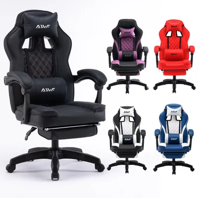 Immagine prodotto di Sedia da gaming ergonomica – Sedia da computer con supporto lombare e girevole a 360 gradi