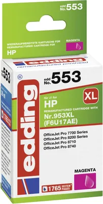 Produktbild von Druckerpatrone für HP No. 953XL (F6U17AE)magenta Packung mit 12 Stück
