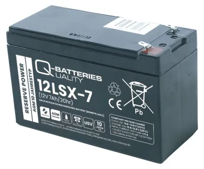 Produktbild von Q-Batteries 12LSX-7 12V 7Ah Blei-Vlies-Akku / AGM 10 Jahre