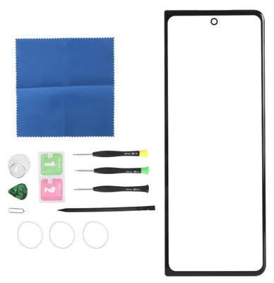 Produktbild von Vorderer Außenbildschirm für Z Fold 3 5G F926 Glas-Reparatur-Set, komplettes Zubehör, Telefon-Ersatzteile mit OCA-Kleber