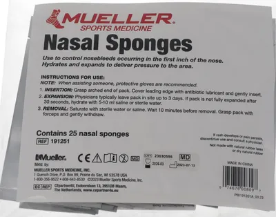 Produktbild von Mueller sterile Nasenschwämme
