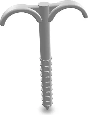 Produktbild von 50 x Dübelhaken 2x Ø25mm lang95mm Rohrklemme Rohrhalter Rohrschelle Rohrschelle