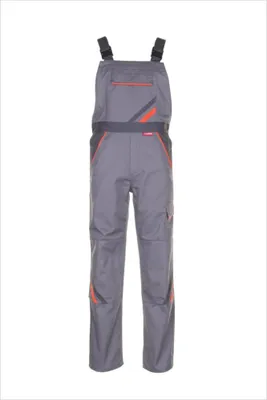 Produktbild von Planam Latzhose Visline, Gr. 46 zink/orange/schiefer