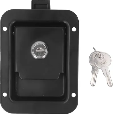 Produktbild von Reiseanhängerschloss, robustes Edelstahl-Werkzeugkastenschloss, vielseitig einsetzbar, flächenbündig montierbar, für Schrank, Wohnmobil, LKW