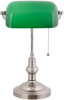 Produktbild von Clayre & Eef Schreibtischlampe Bankerslampe 27x17x41 cm Grün Metall