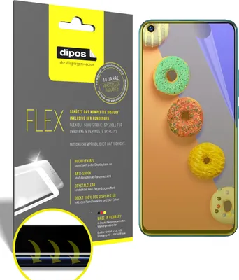 Produktbild von 3x Schutzfolie für Infinix S5 Folie, 100% Displayabdeckung, dipos Flex