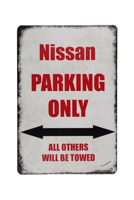 Produktbild von Nissan Parking Only Blechschild 20x30 cm Vintage Metallschild