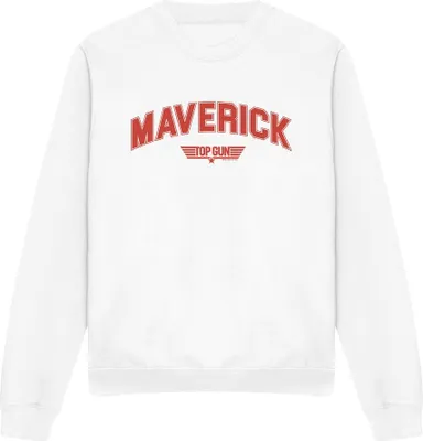 Immagine prodotto di Top Gun - Felpa "Maverick" per uomini/donne Unisex TV12981 (XXL) (Bianco)