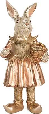 Immagine prodotto di Clayre & Eef figurina decorativa coniglio 35 cm beige rosa plastica