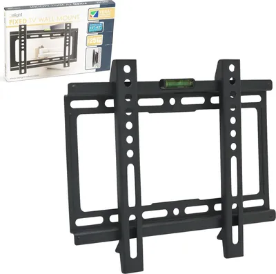 Zdjęcie produktu dla Uchwyt do telewizora Delight - VESA 200x200 mm - Odpowiedni do telewizorów o przekątnej od 15 do 42 cali - Z wbudowaną poziomicą