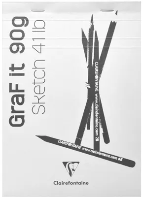 Produktbild von Clairefontaine Skizzenblock GRAF'IT DIN A6 sortiert zufällige Farbe (1 Stück)