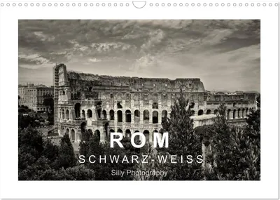 Produktbild von Rom in schwarz - weiss (Wandkalender 2025 DIN A3 quer), CALVENDO Monatskalender