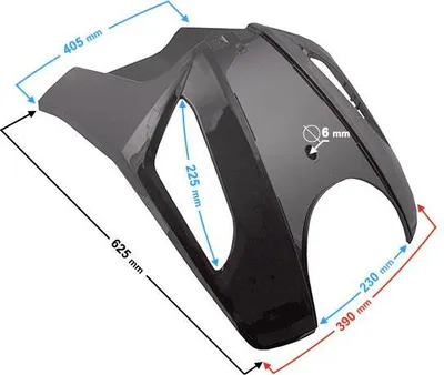 Produktbild von Frontabdeckung für Tres Scooter, Schwarz
