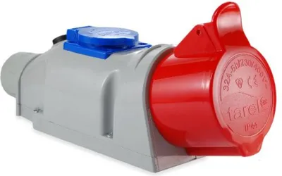 Produktbild von Stationäres Set mit Steckdosen 32A/400V 3P+N+Z und 10A/230V 2P+Z Tarel
