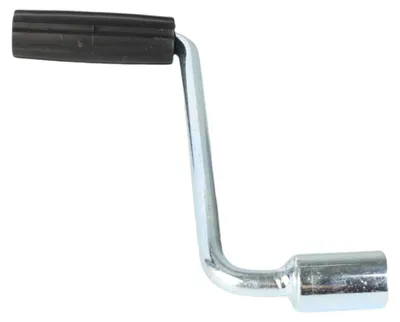 Kurbelgriff für Anhänger-Stützfuß, 19 mm, verzinkt, 220 mm