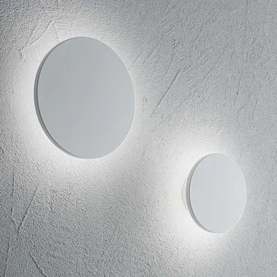 Productafbeelding van Moderne wandlamp, aluminium behuizing, wit, LED, 9,5W, 3000K (warm wit licht), diameter 15 cm