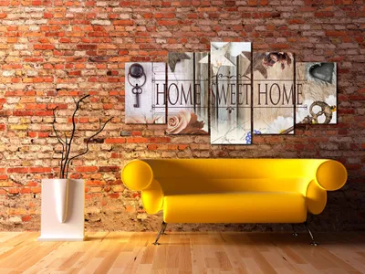 Produktbild von Akustikbild Home Blumen 200x100 cm Bilder Akustikschaum Hochleistungsschallabsorber Schallschutz Leinwand 5 tlg Wandbild Raumakustik Schalldämmung 020115-71
