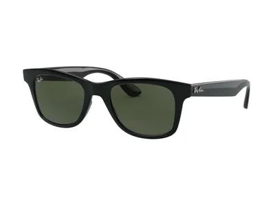 Produktbild von Ray-Ban RB4640, Erwachsener, Uni, Quadratisch, Schwarz, Nicht-polarisierte Linse, Nylon