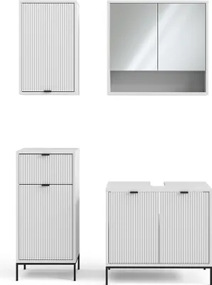 Obrázek produktu pro Sada koupelnového nábytku  Vicco Eliza Bílá 4 díly, Model 49876