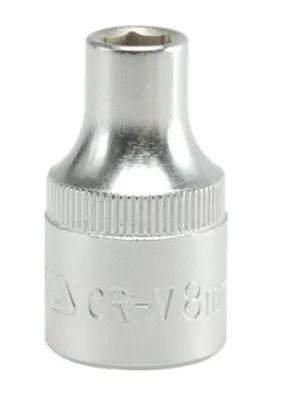 Produktbild von Yato YT-1201, Buchse, 1/2", Metrisch, 1 Kopf/Köpfe, 8 mm, Chrom-Vanadium-Stahl