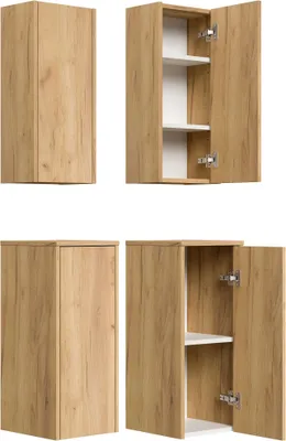 Produktbild von Badschrank im 2er-Set "Limes" Eiche Gold