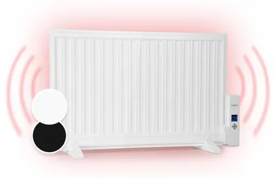 Produktbild von oneConcept Elektroheizung, Ölradiator für Schnelle Wärme, Heizung Elektrisch zur Wandmontage, Mobiler Heizkörper mit Thermostat, Leiser Öl-Radiator Energiesparend, Elektrische Heizgeräte 800 Watt