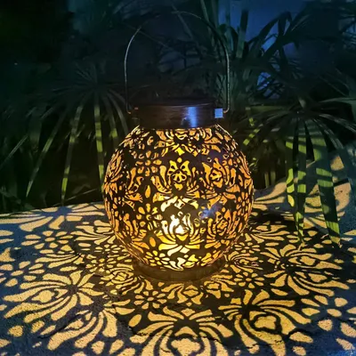 Produktbild von LED Solarleuchte, Solarlaterne für Außen, Solarlampen, IP44 Wasserdicht Hängend Garten Deko Solarleuchten für Draußen Balkon Veranda Rasen