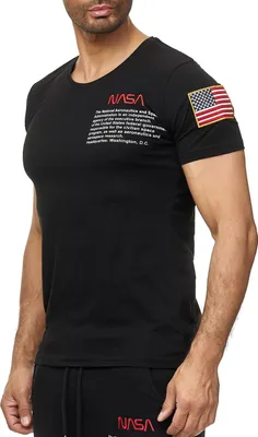 Produktbild von Red Bridge Herren T-Shirt NASA Logo USA Spaceshuttle Schwarz S