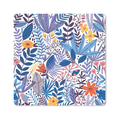 Produktbild von MuchoWow® Mauspad Mousepad Sommer - Flora - Weiß 30x30 cm - Mousepads - Maus Mat - Pad - Mausunterlage - Gaming