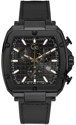 Produktbild von Guess Collection Herren Chronograph GC Spirit Tonneau Schwarz Y83003G2MF