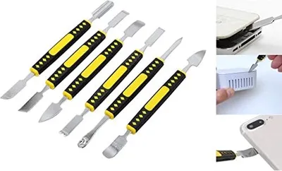Obrázek produktu pro 6 ks přenosných mobilních telefonů Sada nástrojů pro demontáž kovových tyčí Nástroje pro opravy elektroniky pro tablety Laptop Elektronické zařízení