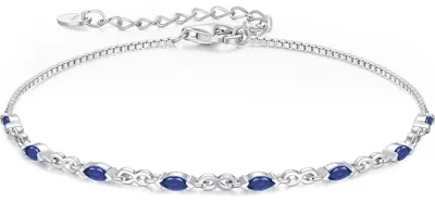 Produktbild von Armband Silber 925 Damen mit Zirkonia Geburtsstein verstellbar Geschenk für Frauen