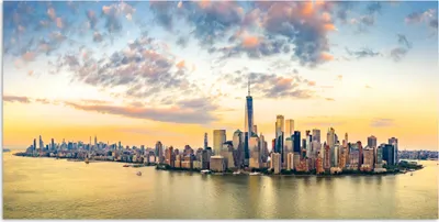 Produktbild von MuchoWow® Poster New York - Skyline - Sonnenuntergang 160x80 cm - Foto Poster