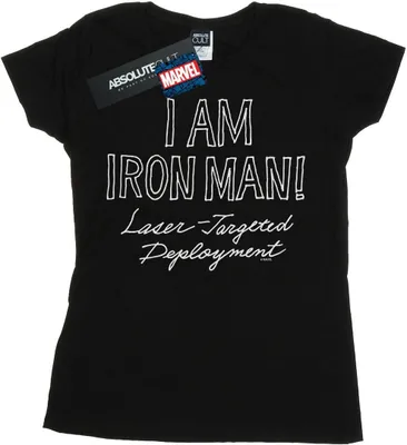 Produktbild von Marvel - "I Am Iron Fist Man" T-Shirt für Damen BI34564 (XXL) (Schwarz)