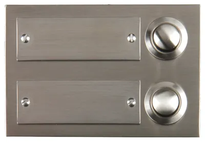 Image de bouton-poussoir de sonnette uniTEC en zinc moulé 2 fois