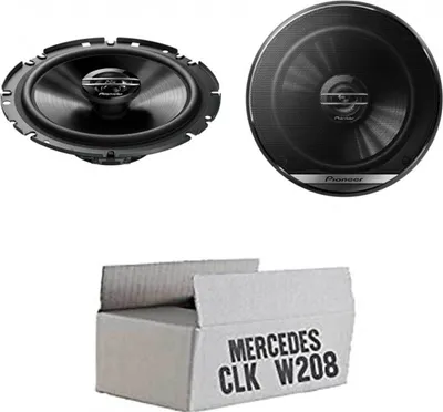 Produktbild von Mercedes CLK W208 Front - Lautsprecher Boxen Pioneer TS-G1720F - 16,5cm 2-Wege Koax Koaxiallautsprecher Auto Einbausatz - Einbauset