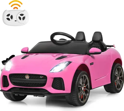 Produktbild von Elektroauto mit Fernbedienung MP3, Kinderfahrzeug elektro, Jaguar Kinderauto ab 3 Jahren, Rosa
