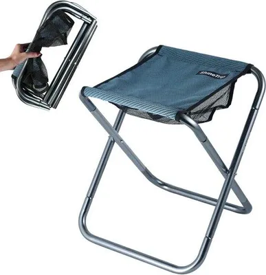 Immagine prodotto di Unyqoos® Mini-sgabello da campeggio – sgabello pieghevole leggero e portatile, telaio in alluminio 7075, seduta in tessuto Oxford 600D, dimensioni 33x36x40 cm, dimensioni da chiuso 34x17 cm, peso 0,66 kg, capacità di carico 150 kg