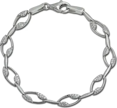 Produktbild von SilberDream Armband 925er Sterling Silber silber, weiß Damen Schmuck SDA4805W