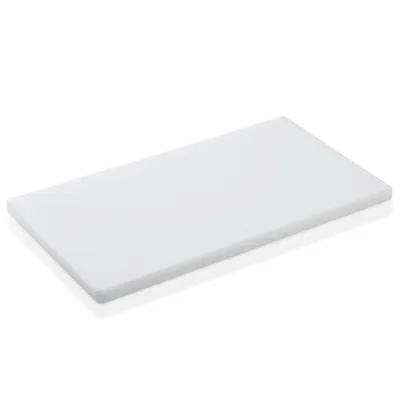 Produktbild von HACCP Schneidbrett, Kunststoff, 50x30x2 cm, Farben wählbar, rutschfest : Weiß Variante: Weiß