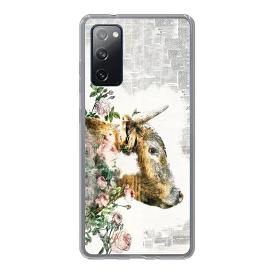 Produktbild von MuchoWow® Handyhülle Schutzhülle Hülle für Samsung Galaxy S20 FE Schottischer Highlander - Farbe - Blumen Silikon Softcase Handy Hülle - Abdeckung