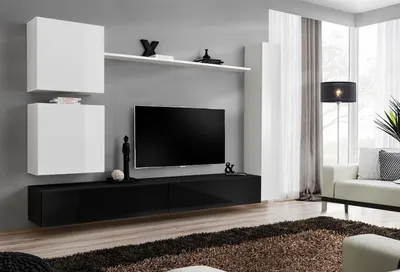 Produktbild von Design Wohnwand Sideboard 3x Schrank TV-Ständer Set 6tlg.Holzmöbel Stil Designer