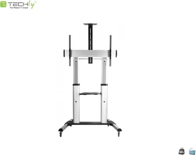 Zdjęcie produktu dla Techly ICA-TR24, Srebrny, Srebrny, 1 pół., Czarny, 100 kg, 2,54 m (100")