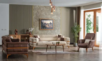 Produktbild von Designer Sofagarnitur 3+3+1 Sitzer Couch Polster Sitzgarnitur Set Luxus Neu