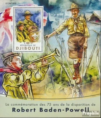 Produktbild von Briefmarken Dschibuti 2016 Mi Block 191 (kompl. Ausg.) postfrisch Pfadfinder