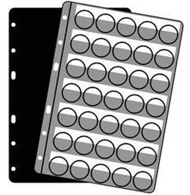 Produktbild von Kunststoffhüllen COMPART, für35 Kronkorken / Champagner-Deckel, schwarz (5er Pack)