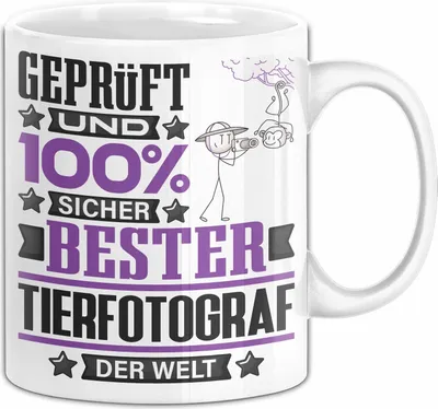 Produktbild von Tierfotograf Geschenk Lustiger Spruch für Tierfotograf Geschenkidee Bester Tierfotograf Der Welt (Weiß)